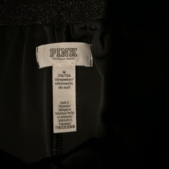 PINK brand black velvet sleep shorts - Picture 6 of 6